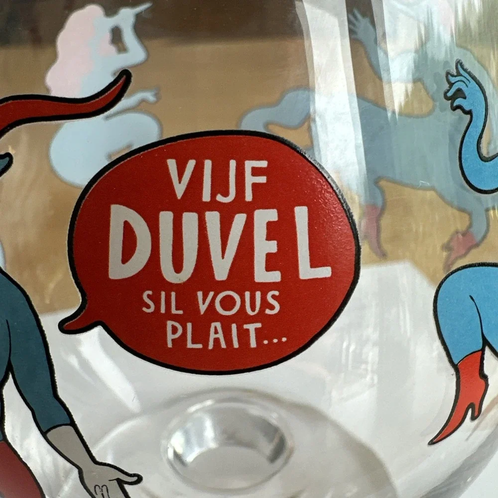 Duvel Tulip Beer Glass Limited Edition‎ 2010 by Artist Piet Parra Signed ~Etched